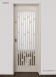 すり抜けを考慮した格子幅で、二重ドアの圧迫感も軽減するスッキリデザイン
